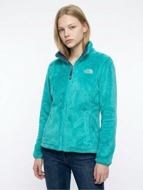 The North Face Women's Teal Fleece Teddy Jacket